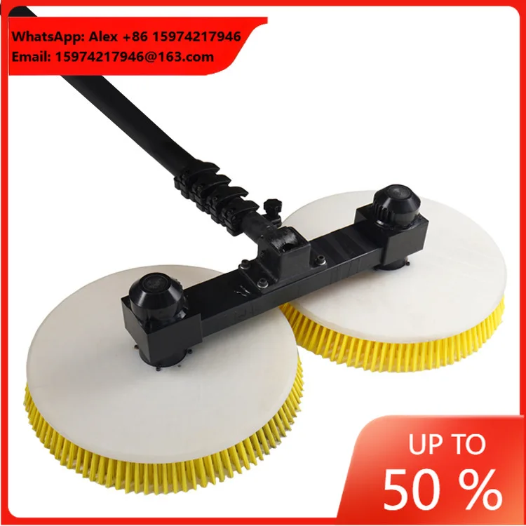 Telescopic Solar Panel Brush - 12/18/24 Ft Durable Alloy Telescopic Cleaning Tool For PV Systems