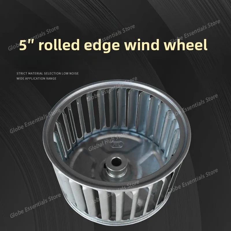 

5-Inch Impeller Centrifugal Vane Motor Blades Fan Impeller Shaft Aluminum Blower Fan Small Blade Wheel Multivane