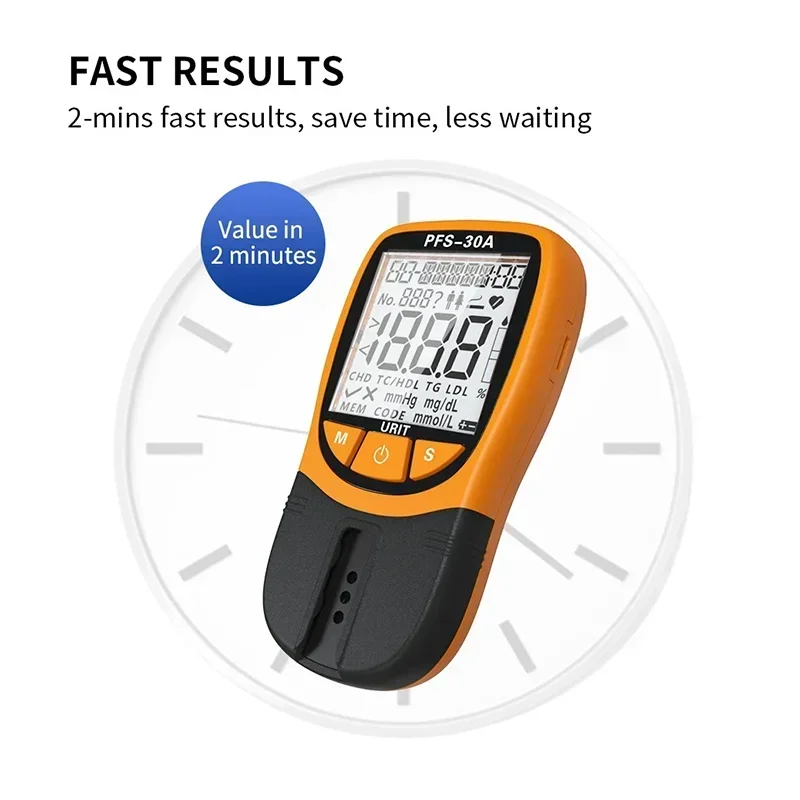 URIT PFS30 Lipid analizörü metre 5 In1 TC/HDL/TG/LDL kan Lipid analizörü izleme toplam kolesterol trigliserin otomatik