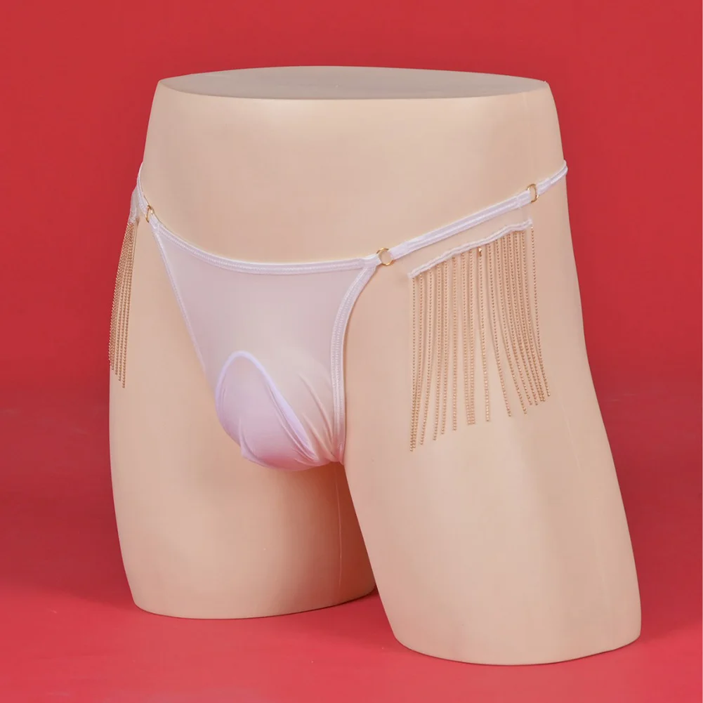 

Sleep Bottoms Mens Sexy Sissy Tassel Underwear Erotic Panties Elephant Low Rise Briefs Gay Sissy Pouch Lingerie Underpants