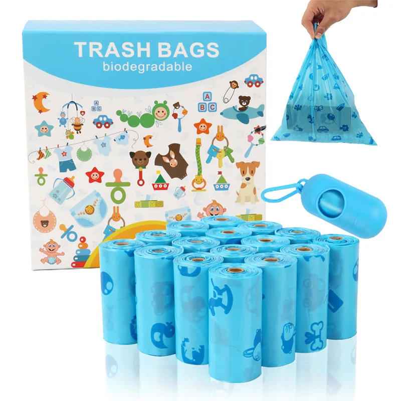

Biodegradable Cross-Border Baby Diaper Trash Bags Kitchen Food Waste Bags Paper Diapers Wet Wipes Trash Bags Home Use Garbage...