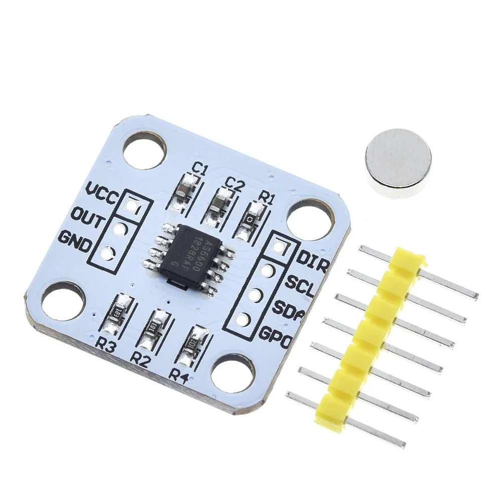 AS5600 magnetic encoder magnetic induction angle measurement sensor module 12bit high precision For aduino