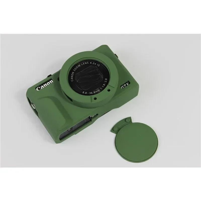 G7x3 silicone armadura caso de pele câmera saco corpo capa protetora para canon powershot g7x mark iii g7xiii