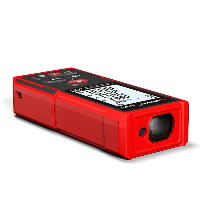 

Прочный многофункциональный лазерный дальномер SNDWAY SW-DS120 с дальностью действия 120 м, функцией самокалибровки и измерения площади/объема