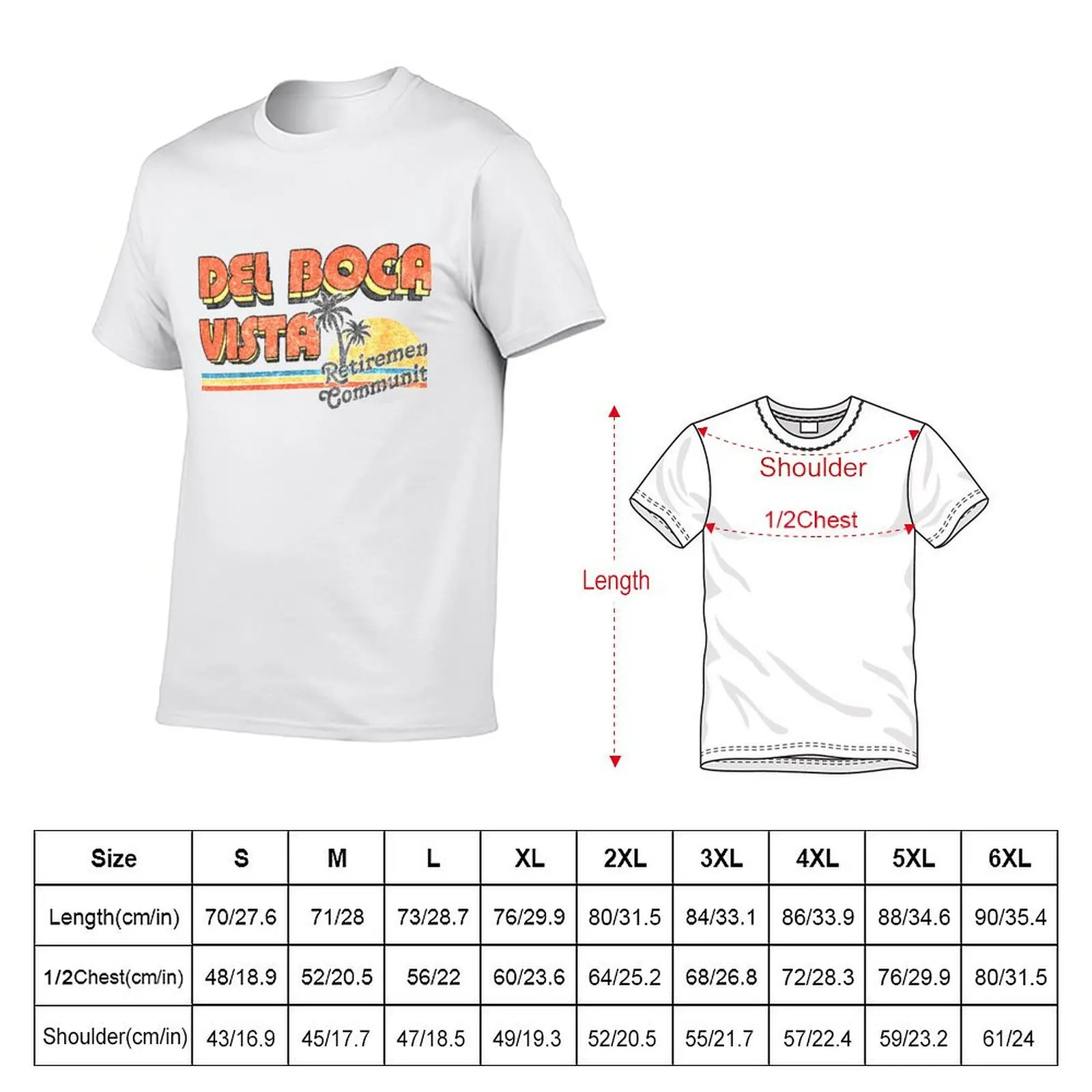 Del Boca Vista Faded T-Shirt Holiday Party Tee Shirt