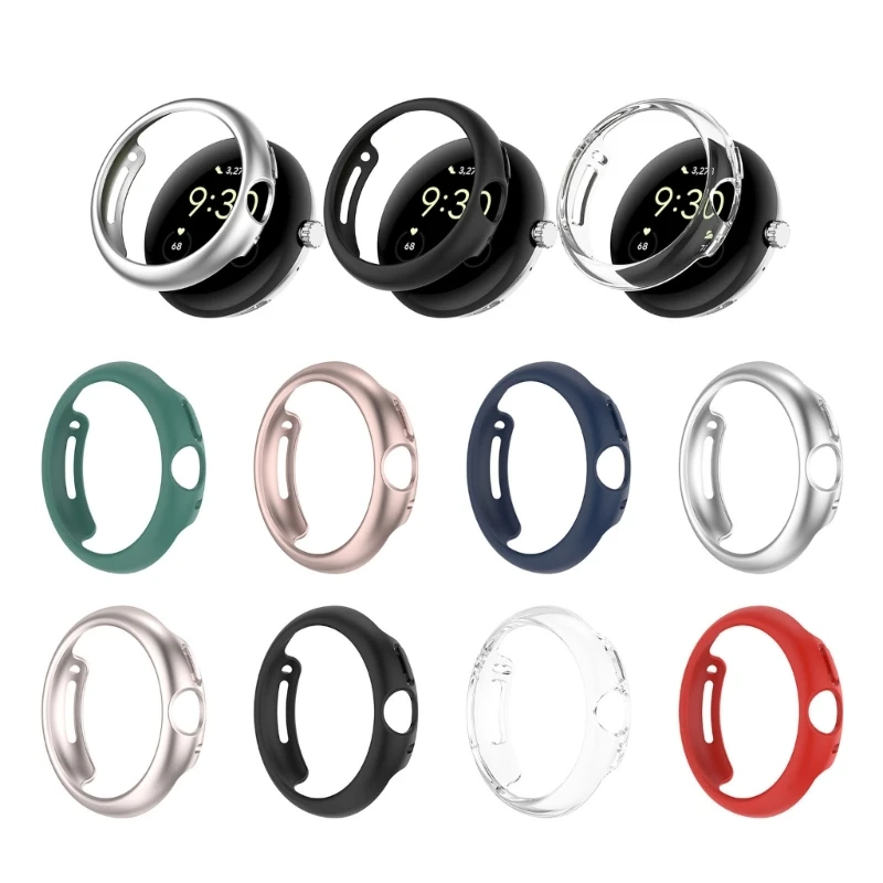 For Google Pixel Watch 2 Watch Protective Sleeve Lightweight Anti-Scratch Hard Housing ProtectionShell Shockproof PC Case Cover