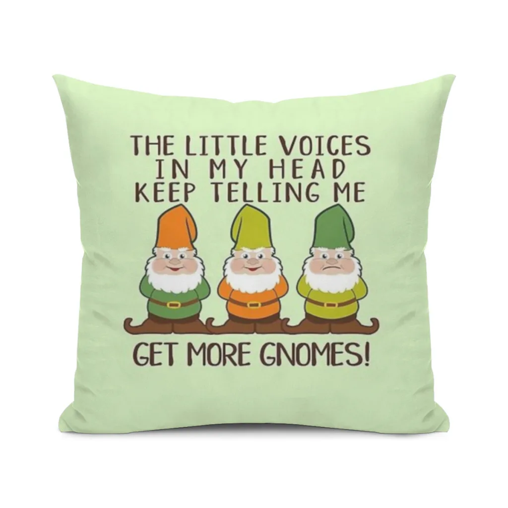 

The Littles Voices Get More Gnomes Cushion Office Classroom Chair Cushion Couch Pillow Bedroom Floor Winter Thick