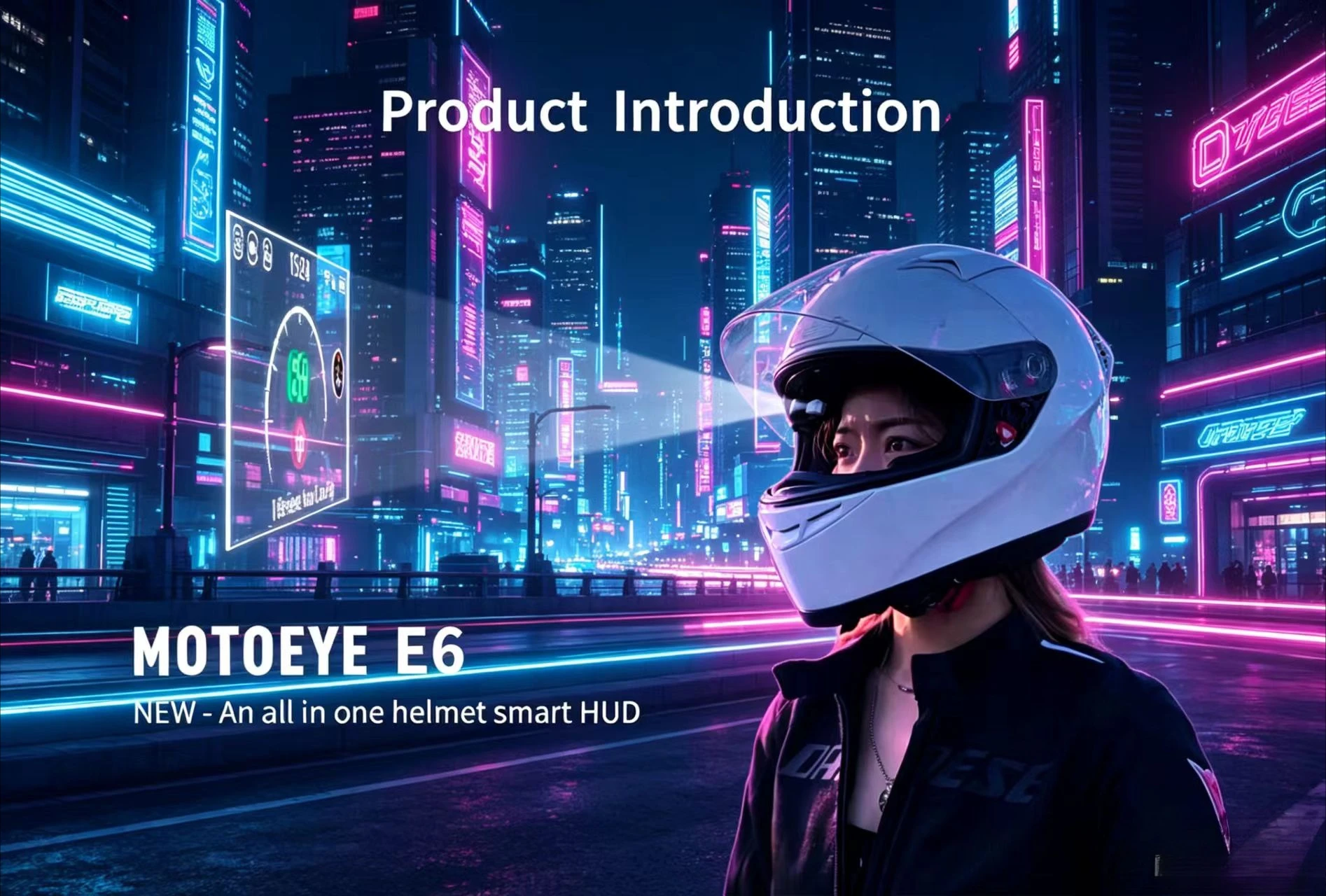 Motorcycle helmet HUD head-up display navigation device motorcycle driving record Bluetooth headphones,rear view mirror camera