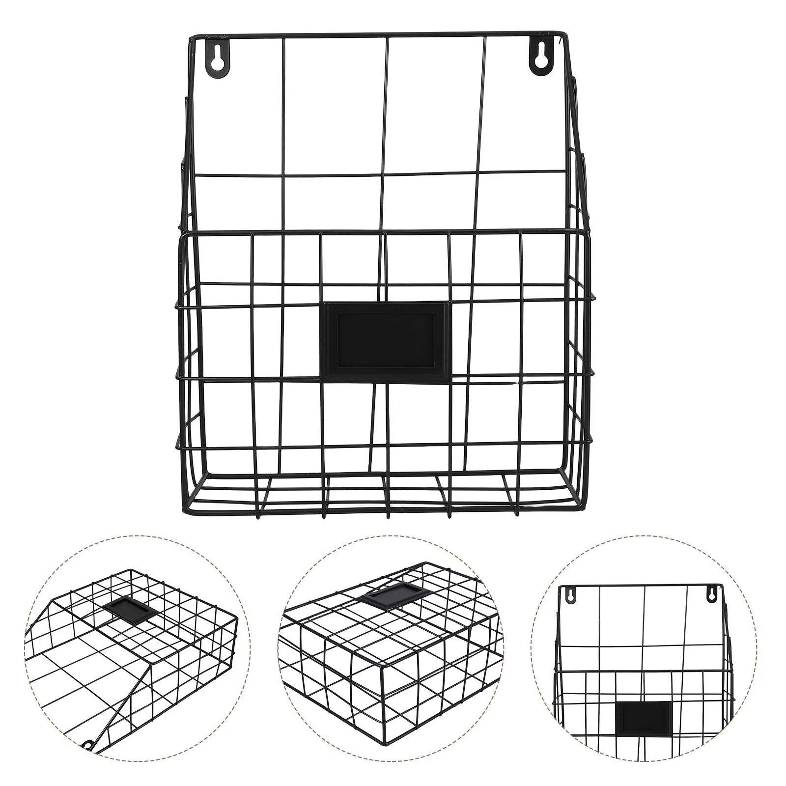 

Newspaper Rack Nordic Wrought Iron Desktop Document Storage Holder Black For Office Home Organization Book Letter