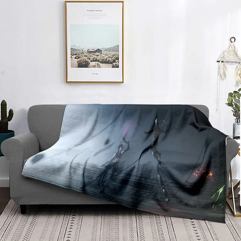 Micro Light Jinx :game Theme, Printed Flannel Throw Blanket,Perfect for Bedroom or Sofa Décor,Cozy and Warm for Winter