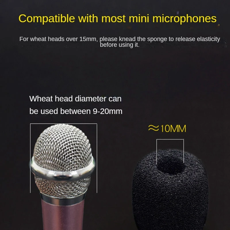 Universal Amplifier Sponge Cover Headset Microphone Cover Headset Protection Anti-Spray Dust Ear Cotton