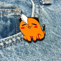 Pochita  Enamel Pin Cute Little Orange Dog