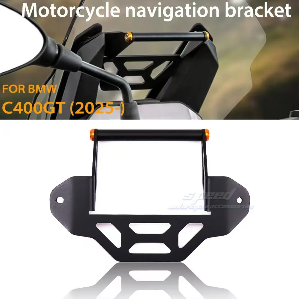 Para BMW C400X C 400 X 400GT C400GT accesorios de motocicleta CNC soporte de navegación GPS de aluminio soporte de extensión de barra de manillar