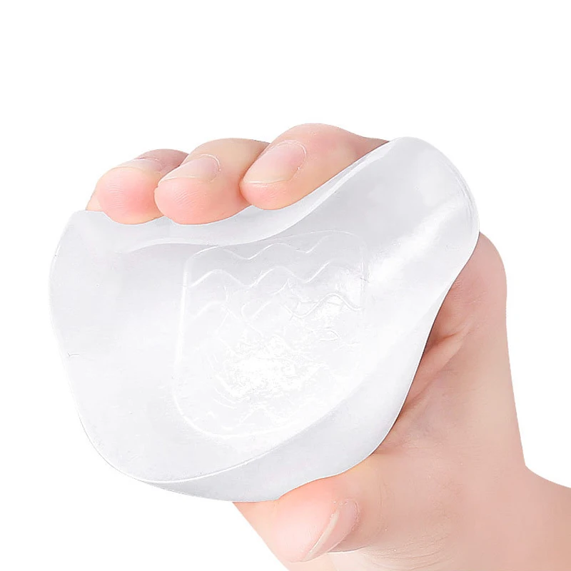 Semelles intérieures invisibles en Gel de Silicone, 2cm, rehausseur de chaussures pour chaussures, éperons, douleur, demi-talon, confort, 1 paire
