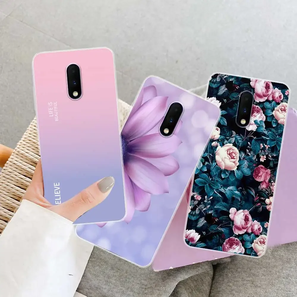 For OnePlus 7 Case For OnePlus 7 Pro Marble Clear Soft Silicone Phone Case For OnePlus7 7Pro Back Cover Funda Coque