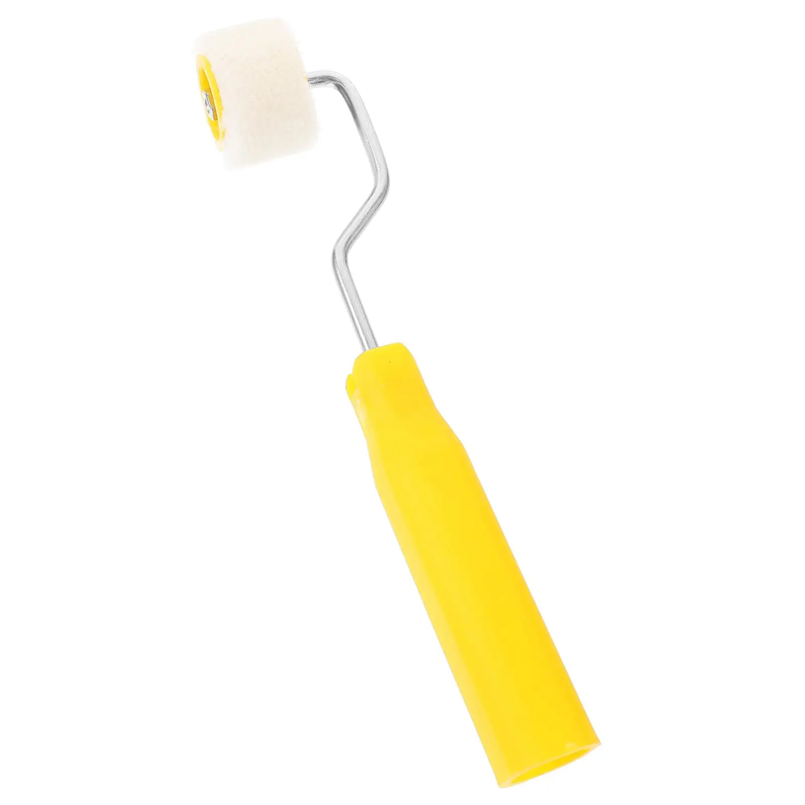 2 قطعة بكرة طلاء صوف ثابتة صغيرة قابلة لإعادة الاستخدام مقبض مريح 2 سنتيمتر رأس فرشاة لمستلزمات الطلاء المنزلية حديد بلاستيكي متين