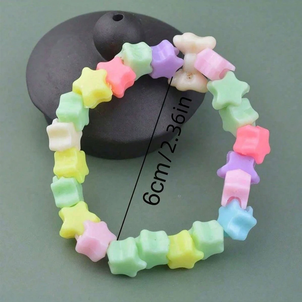 5/10/20Pcs Multicolor Random Bracelets DIY Beaded Bracelets Jewelry for Kids Birthday Party Favor Christmas Children Gifts view 5