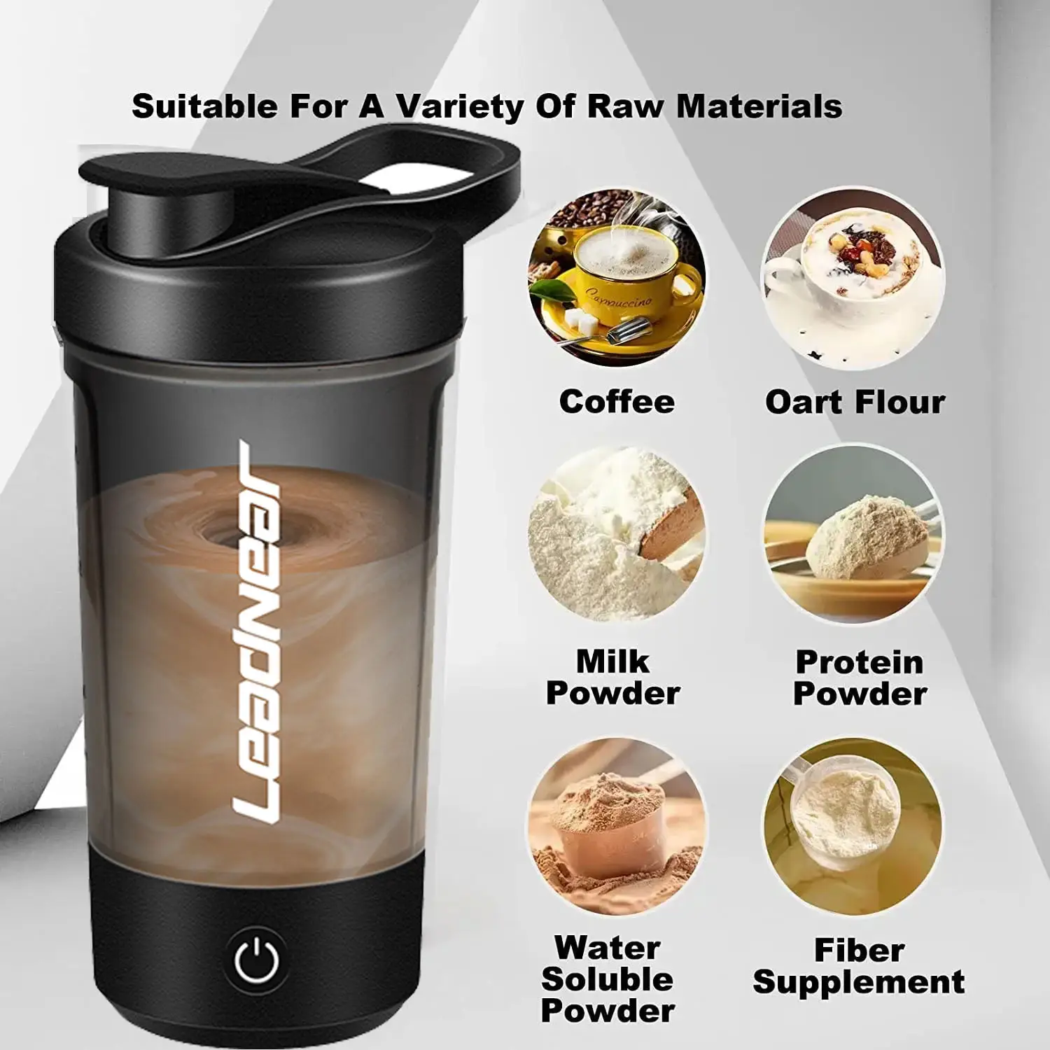 Copo liquidificador elétrico portátil copo liquidificador leite em pó proteína liquidificador automático shaker copo casa viagem esportes ao ar livre ginásio
