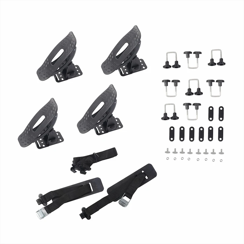 حامل كاياك للسياحة الخارجية على سقف السيارة، رف بسيط لسقف السيارة، رف كاياك من الألومنيوم قابل للطي #4