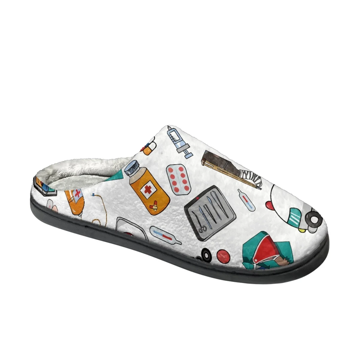 Nursing Flats Cotton Slippers for Women Autumn Winter Casual Couple Non-sllip Slippers Indoor Warm Cozy Footwear Print On Demand