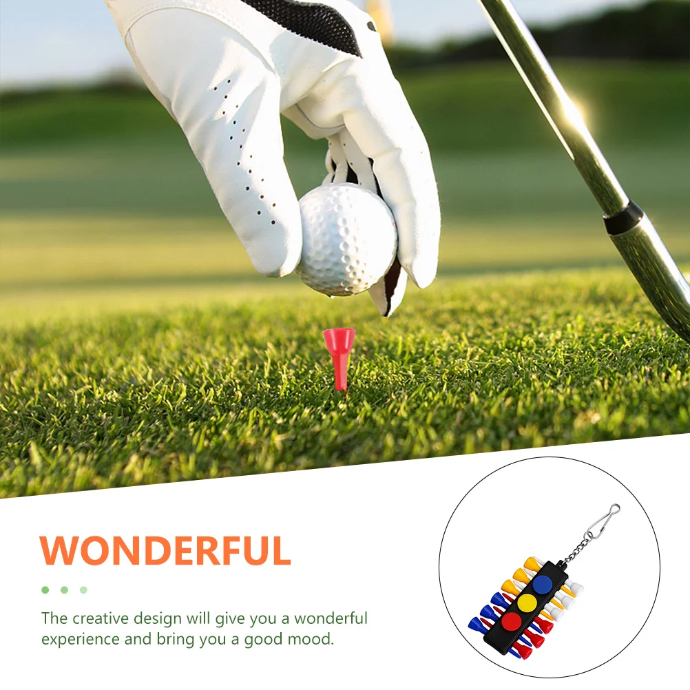 

3 Sets Golf Tees Accessory Pladtic Holder for Bag Supplies Womens Accessories Practice