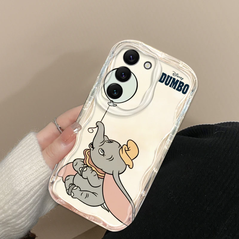 Dumbo Anime Cute For Samsung S24 S23 S21 S20 Ultra Plus FE A73 A72 A71 A51 A31 A05S A05 A04 5G Wave Oil TPU Phone Case