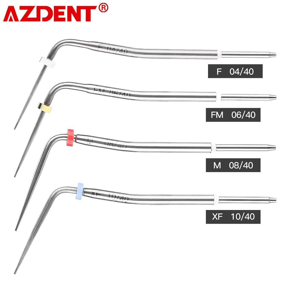 AZDENT Dental Gutta Percha Pen Heated Tips Endo Obturation System F XF FM M Root Canal Tips Dentist Hot Melt Filling Heating Pin