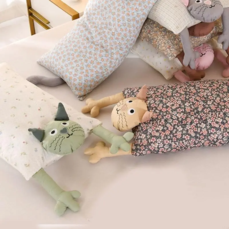 Breathable Buckwheat Pillow With Cotton Fabric Cats Pillowcase For Head And Neck Spinal Alignment Cooling Sleeping 87HA