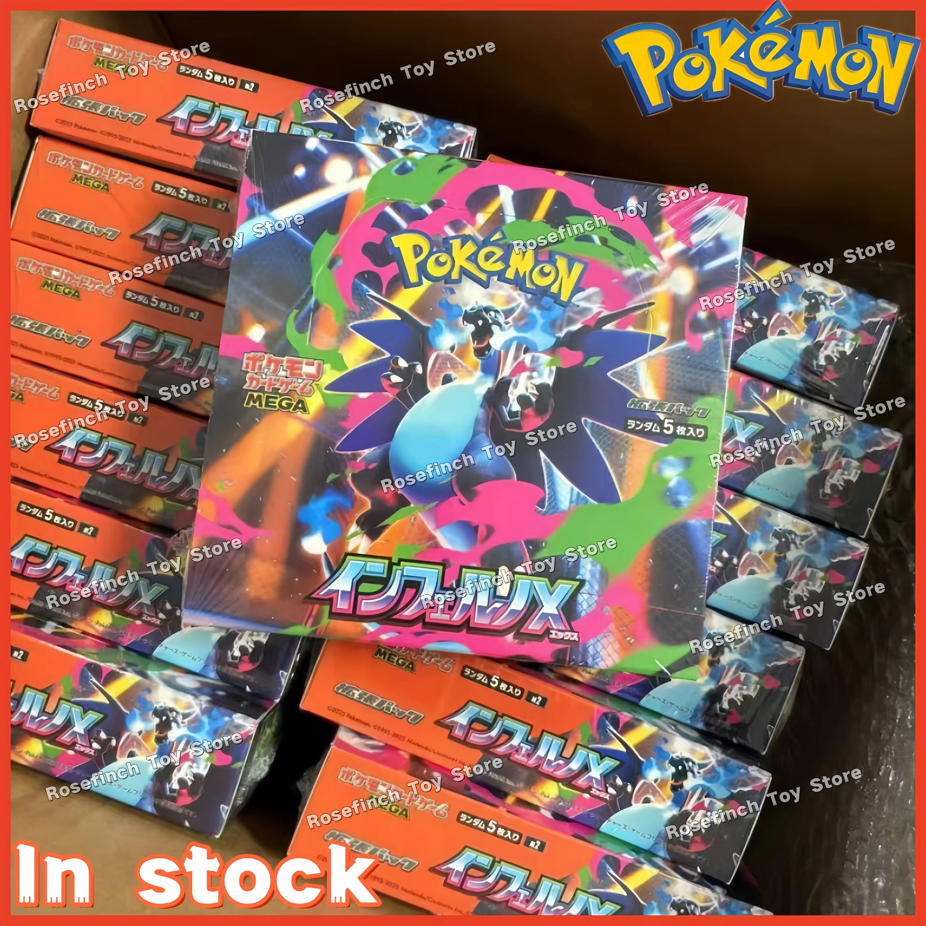 

В наличии: Оригинальная коллекционная карта Покемон (PTCG), японская версия, M2 Mega Evolution, дополнительный набор Fire Dragon Hell Flame