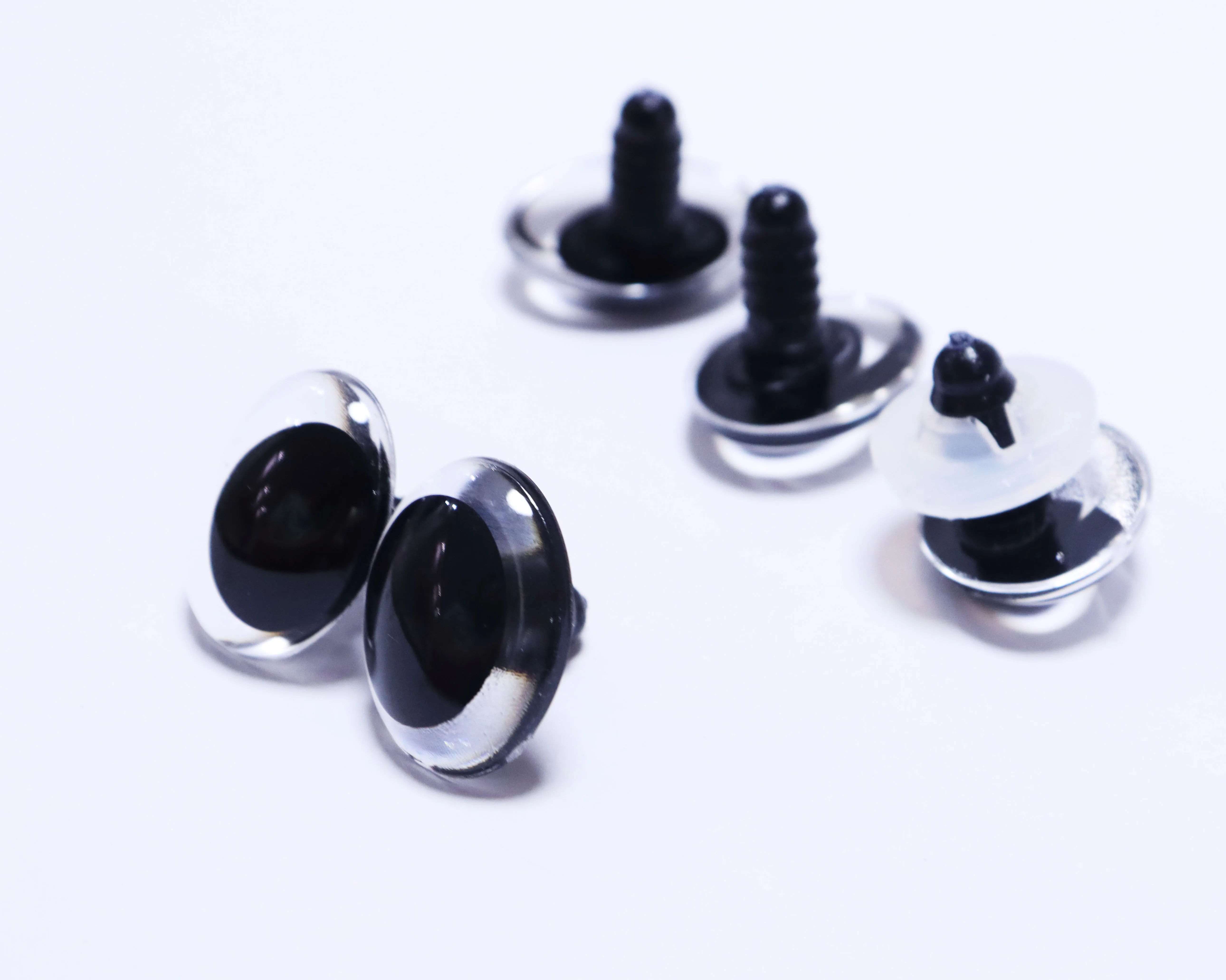 20 Stück handbemalte, gemischte Farben, neuer Stil, 18 x 24 mm, ovale Sicherheitsaugen für Spielzeug mit Handpress-Unterlegscheibe für DIY-Plüschpuppen und Zubehör – Detail 17