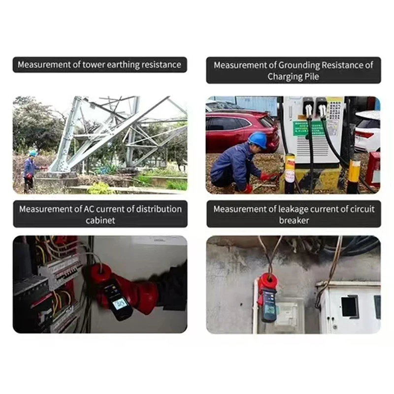 UNI-T Grounding Resistance Tester Earth Clamp Meter Ohm Electric Earth Professional Grounding Resistor Meter Clamp Meters Tools