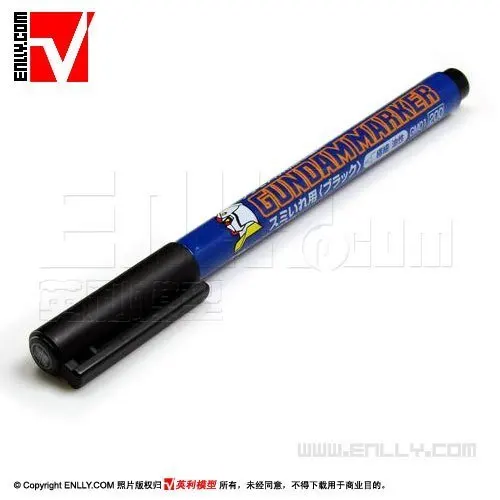 MR.hobby Line Marker Pen Model Coloring Gunpla Oil Extremely Fine GM01 Black GM02 Gray GM03 Brown