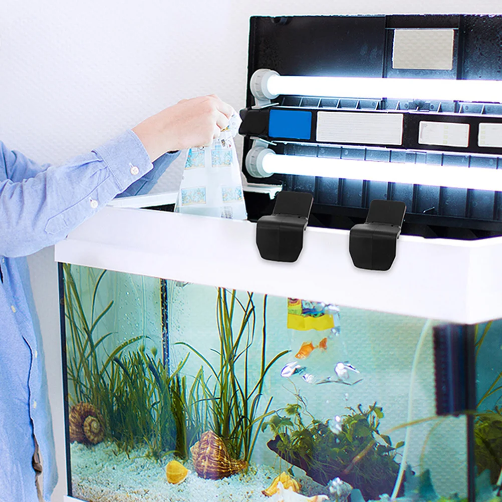 

4Pcs Turtle Terrarium Buckle Plastic Reptile Tank Lock Feeding Box Latch Aquarium Lid Clip Anti Escape Aquarium Lid Clips