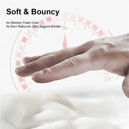 Imagen 2 del producto Almohadilla de masaje eléctrica para cintura/silla, espuma viscoelástica, compresa caliente, vibración, alivia el dolor para coche, oficina, hogar, almohada de soporte Lumbar