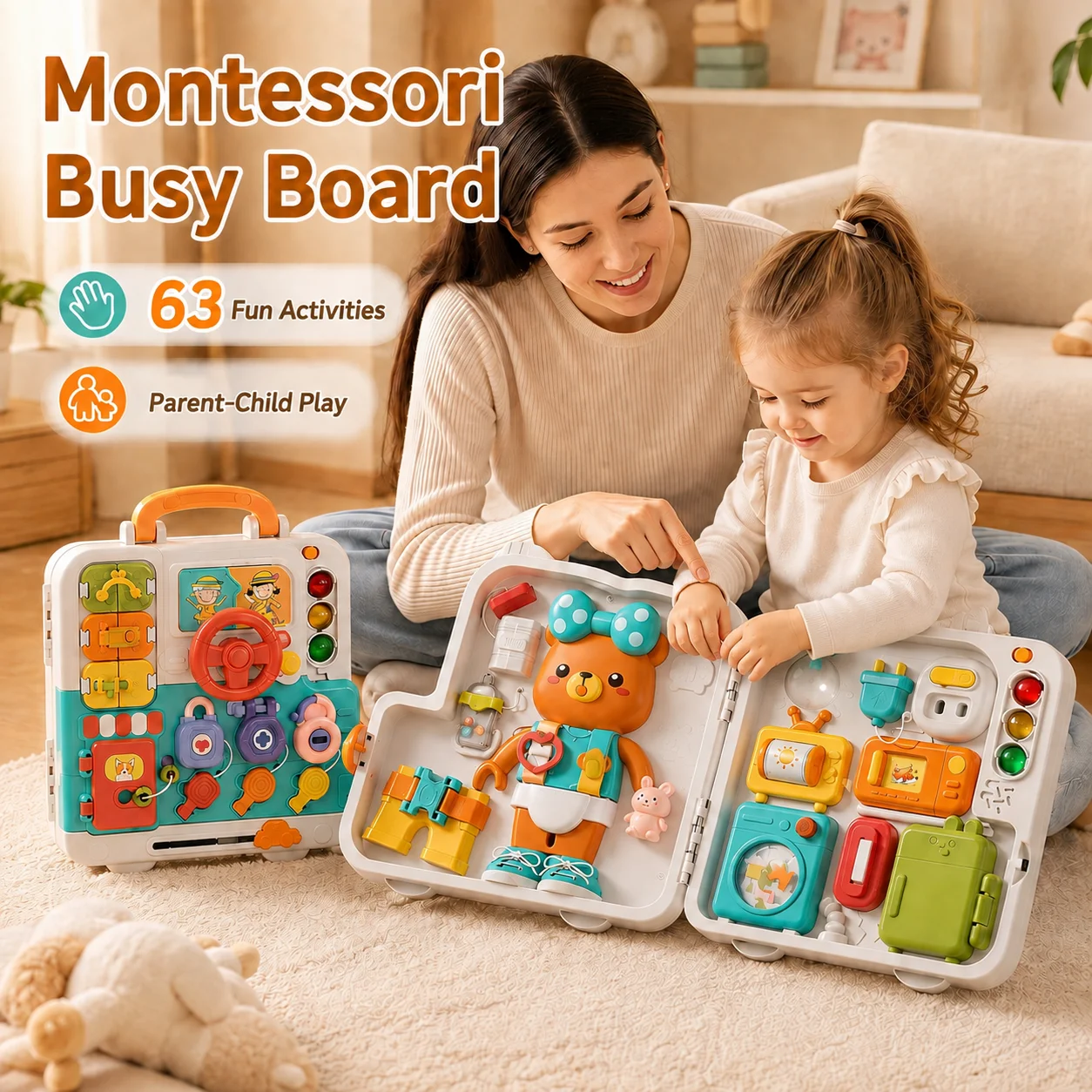 baby-sensory-montessori-busy-board-mommy’s-helper-with-music-lights-switches-travel-learning-toy-for-kids