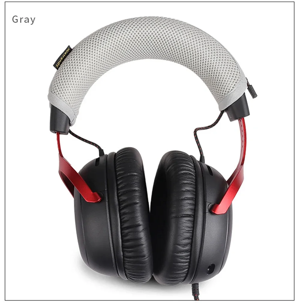 YAYINCC Kopfhörer-Kopfbügel-Abdeckung für Kingston HyperX Cloud III 3. Generation Kopfhörer, Reißverschluss-Strickstoff-Kopfbügel-Schutzhülle – Detail 8