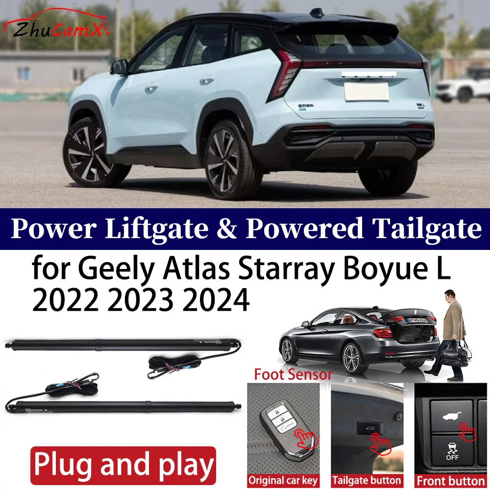 for Geely Atlas Starray Boyue L 2022-2025 Car Power Liftgate Automatic One-Click Vehicle Powered Tailgate Strut Plug and play
