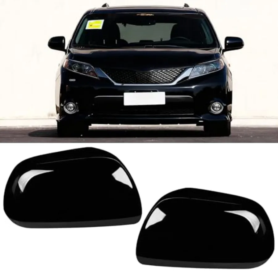 

1Pair Compatible with 2012 2013 2014 2015 2016 2017 2018 2019 2020 Toyota Sienna Mirror Cover Replacement, Driver Sideand Passe