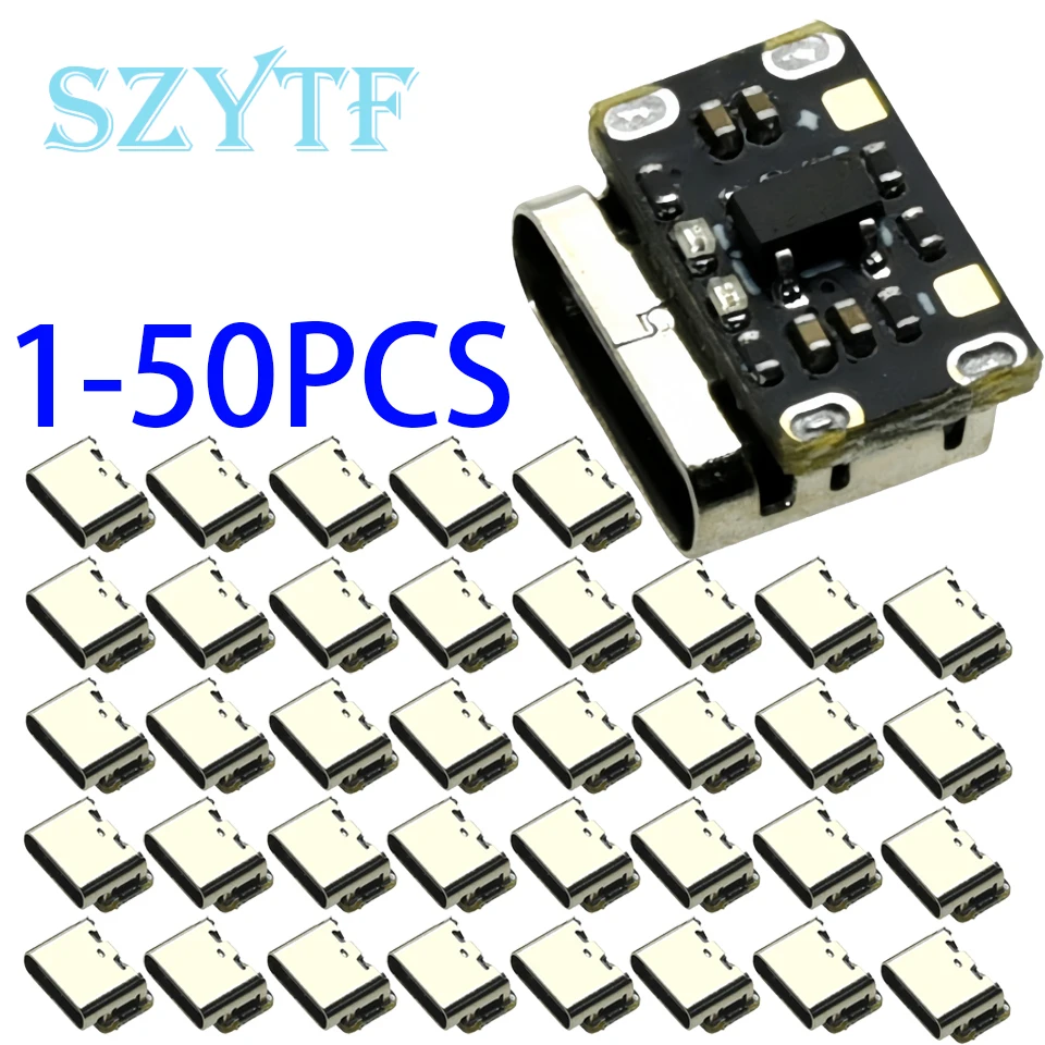 1–50 Stück Mini-Lithium-Batterie-Ladeplatinenmodul, 3,7 V, 4,2 V, 18650 Lithium-Batterie-Ladegerät, Schutzplatine, Typ-C-Schnittstelle