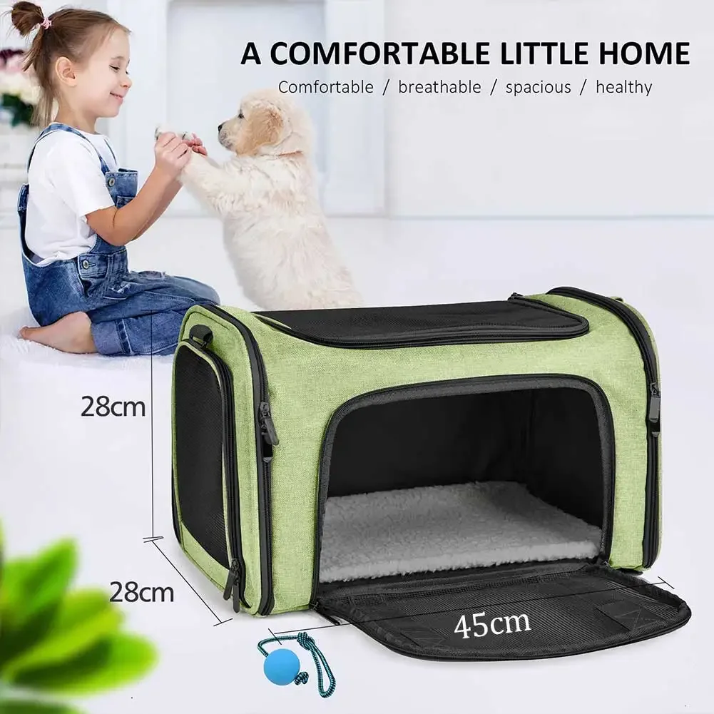 Carrier for Cat Pet Soft Transport Bag Foldable Dog Backpack 4 Open Doors Cat Ventilate Travel Bag Pet Supplies