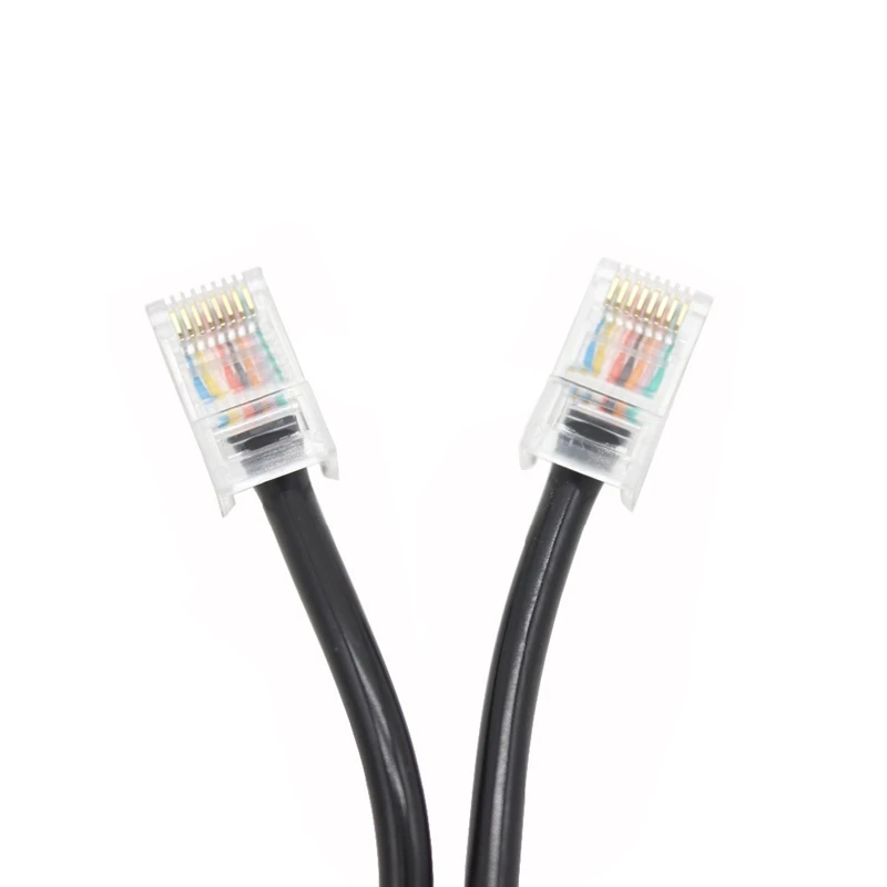 6 Pcs Talkie Accessories Black: 1 Pcs 8Pin Microphone Cable Cord For Icom Mobile Radio Speaker & 5 Pcs Belt Clip For Baofeng BF-