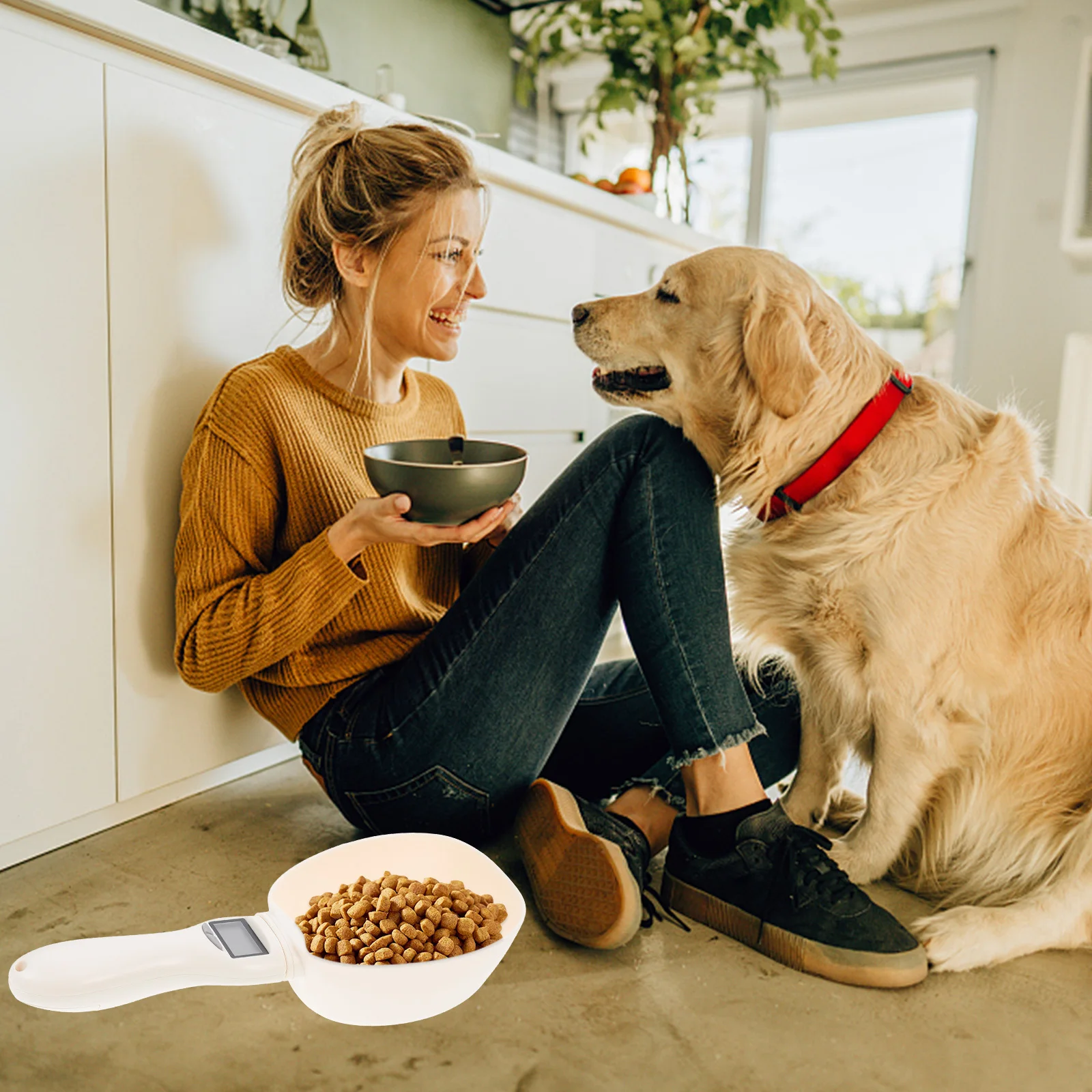 

Electronic Grain Metering Spoon Kitchen Scoops Digital Scale Pet Food Measuring Cup
