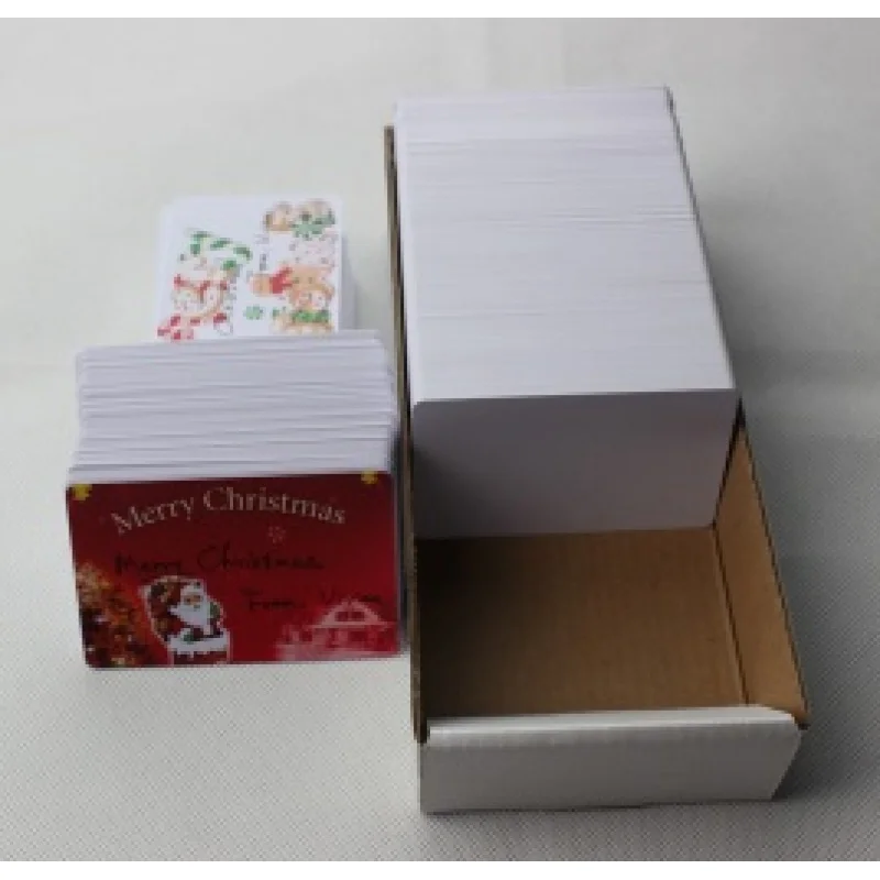 100pcs a lot inkjet printable blank white PVC card CR80