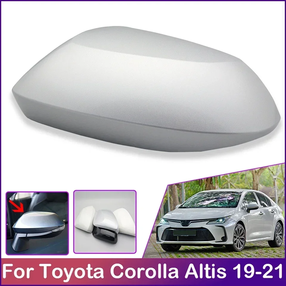 Auto Rearview Mirror Cap Cover For Toyota Corolla Altis 2019-2024 Outer Door Wing Mirror Housing Lid High Quality Painted