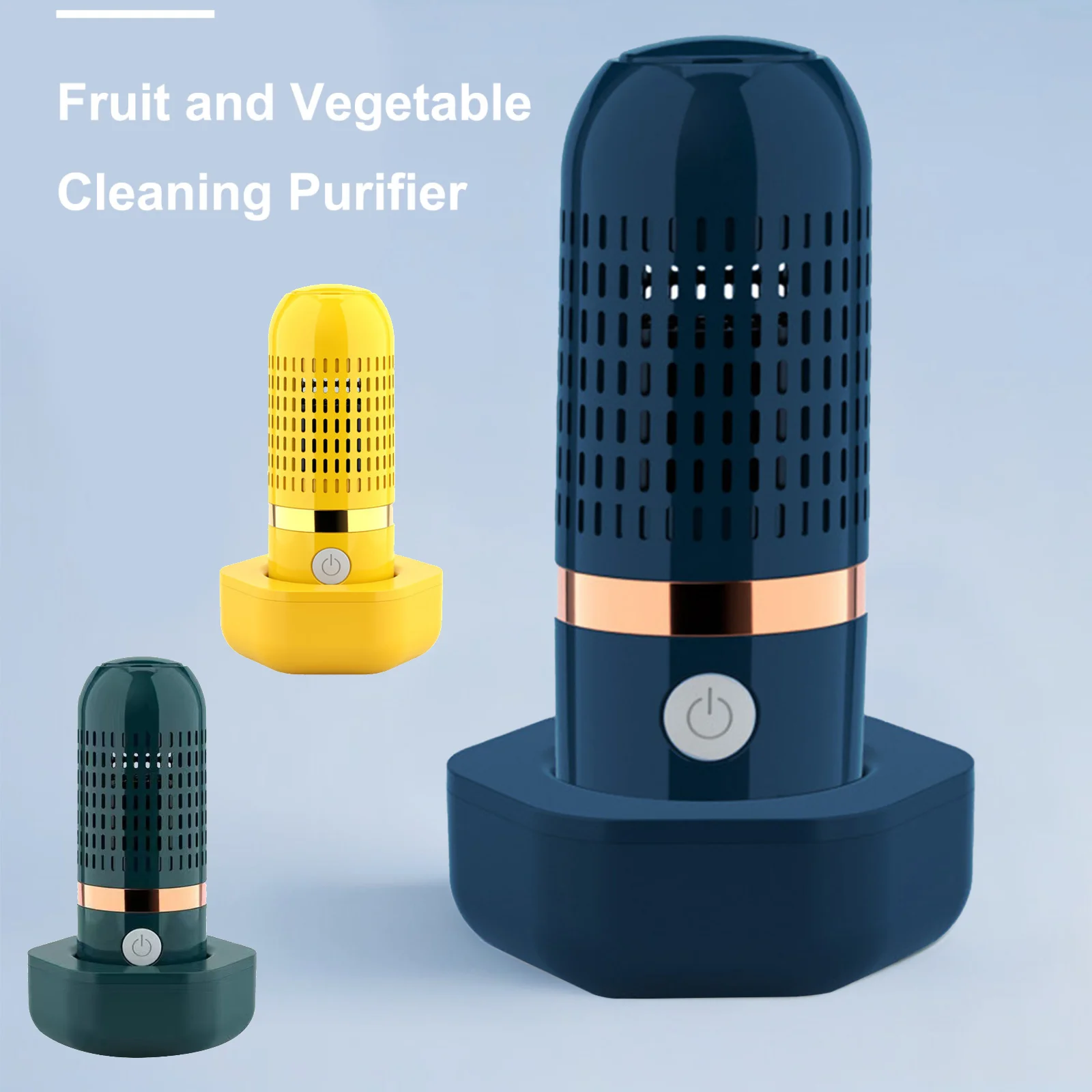 Fruit Cleaner No Scrubbing Fruit and Vegetable Purifier Cleaner Machine USB Powered for Cleaning Veggie Grains Rice Meat Seafood