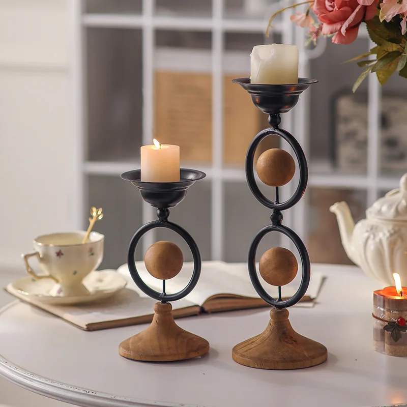 Wabi Sansan Wind Entrance Table Decorative Candlestick Living Room Atmosphere Crafts Studio Antique