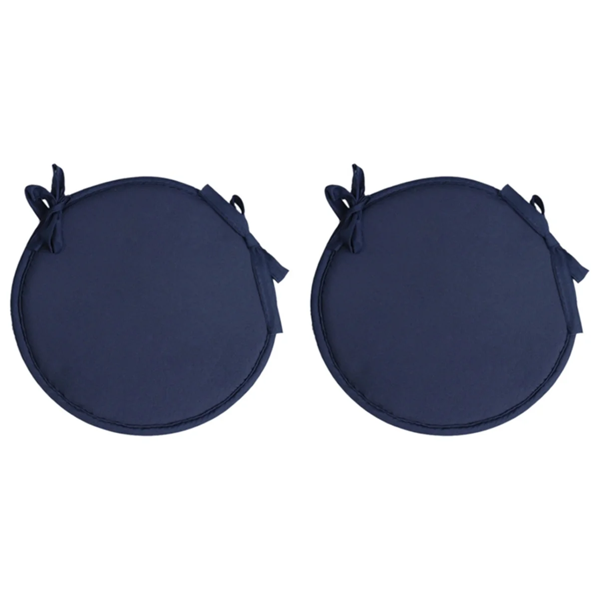 Round Chair Seat Pads, 2 Pcs Circular Waterproof Chair Cushions for Indoor Outdoor Garden Dining Office Coffee Shop E