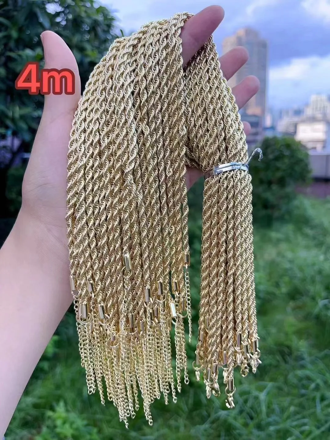 Jewelry Making Singapore - Colar de Corrente Torcida de Cobre