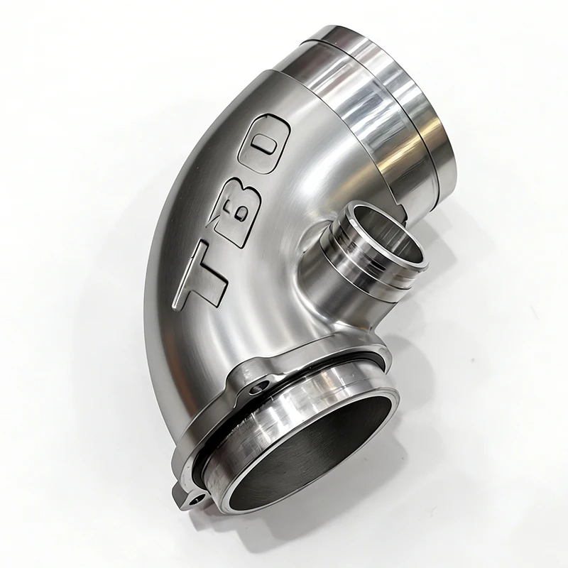 Custom CNC Machining Service Precision Metal Parts Custom CNC Formed Aluminium 90° Bend Air Pipe