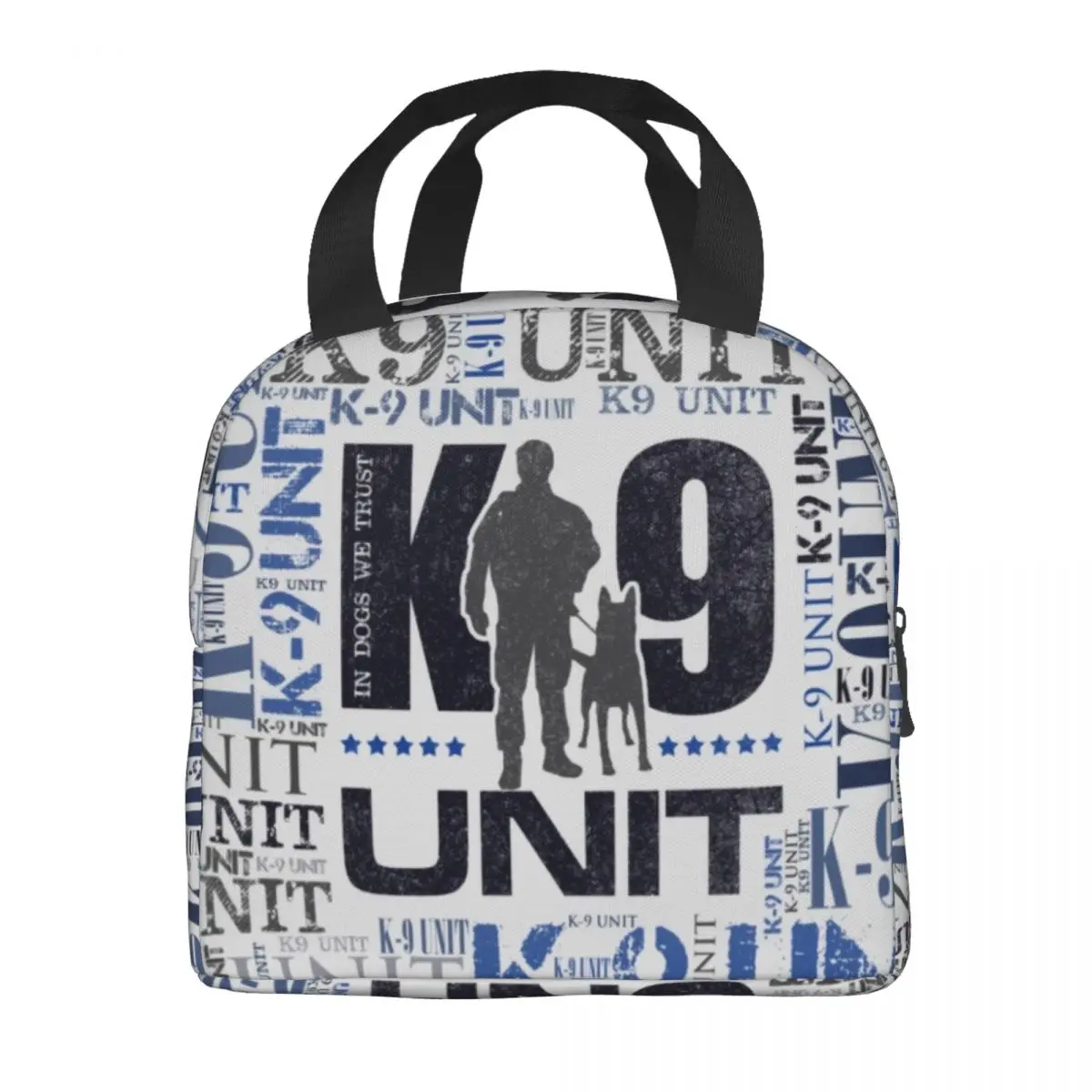 K9 Unit Lunchbox für Hunde, belgischer Malinois, warmer Kühler, thermische Lebensmittel-isolierte Lunchtasche für Damen, Kinder, Schule, Arbeit, Picknick, Tragetaschen